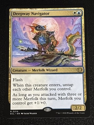 MTG Lorwyn Eclipsed Deepway Navigator 0214 NM Rare