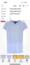 29.50 Girls polo ralph Lauren blue tee shirt Large 12-14 P7
