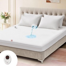 Waterproof Heated Mattress Pad, ETL Certified Bed Warmer with Memory Function wi
