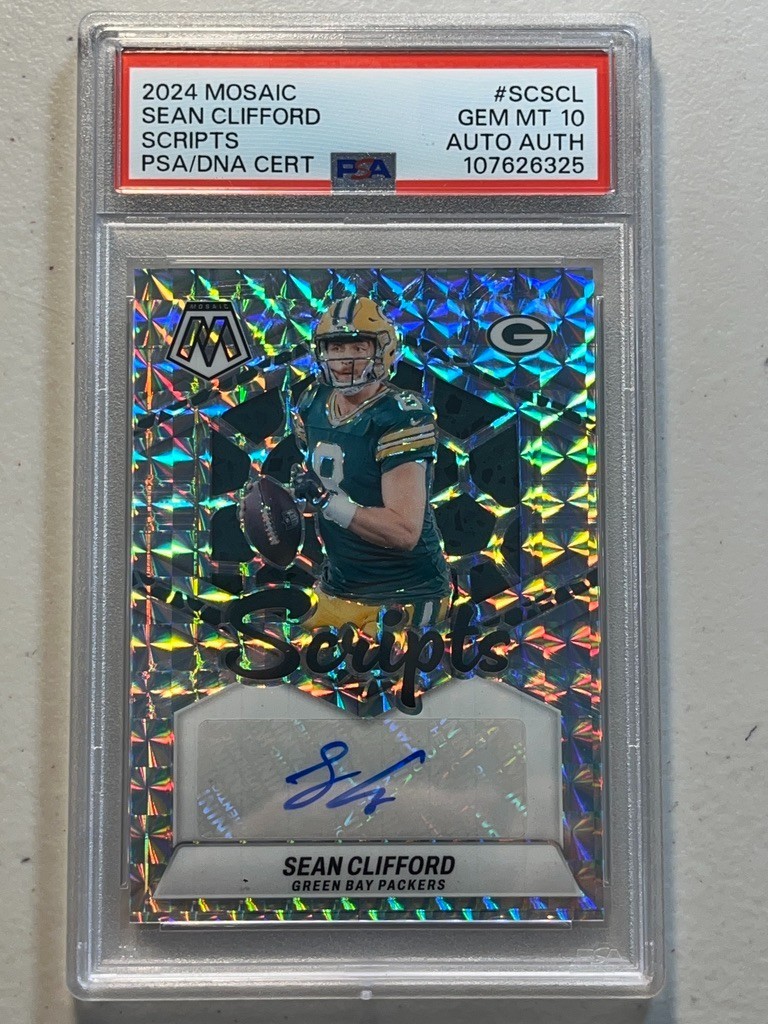 Sean Clifford PSA 10 2024 Panini Mosaic Scripts RC Rookie Auto Autograph SC-SCL