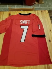D'Andre Swift #7 Georgia Bulldogs Red Jersey S!