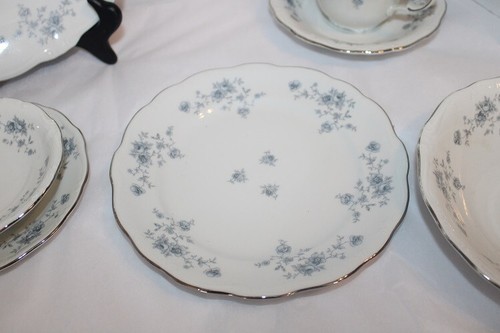 Johann Haviland Bavaria Germany Blue Garland 7 Pc Place Setting - Picture 4 of 7