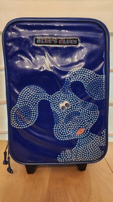 Rare Pre-owned Vintage Blues Clues Childrens Wheeled Carry-on