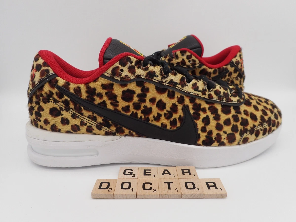 SAMPLE Nike Court Air Vapor Wing PRM Shoes LEOPARD PRINT CQ9679 001 Size 10 MENS