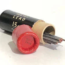 Vintage EVERSHARP Mechanical Pencil Lead HB Soft .9mm Black NOS 45pk Tube USA