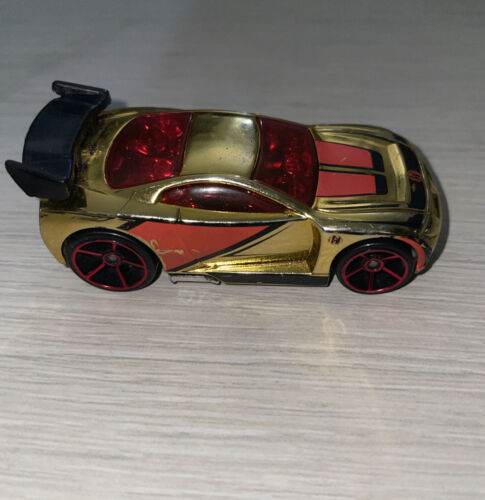 Hot Wheels Power Rage - 2007 Mystery Cars - Gold/Red - Rare Co-Molded Wheels - Picture 1 of 4
