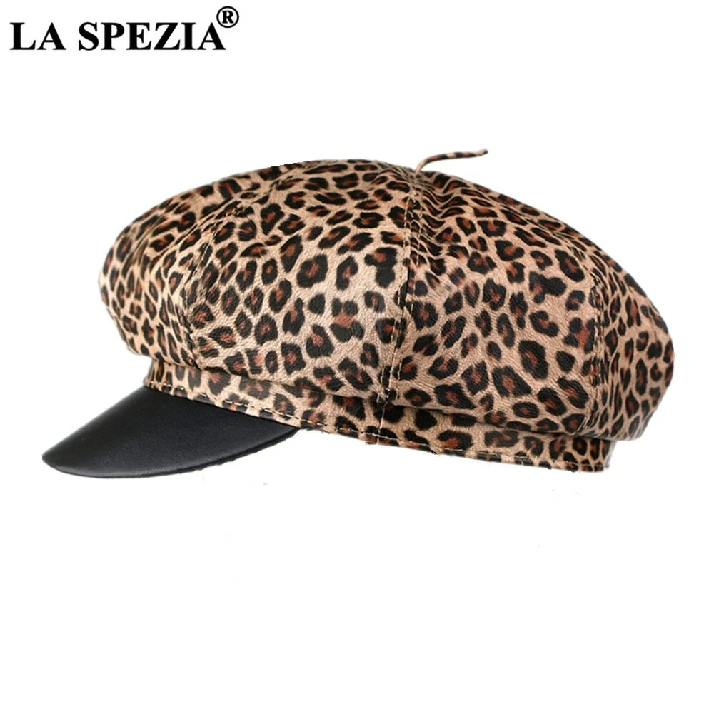 Leopard flat cap 2025
