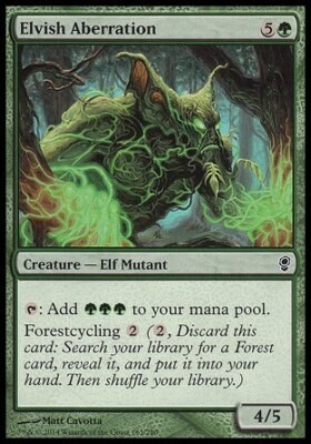 Magic the Gathering MTG Elvish Aberration (163) Conspiracy   NM