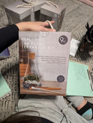 REAL Simple Lab Flask Terrarium Kit