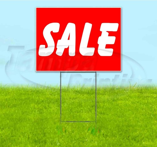 SALE 18x24 Yard Sign WITH STAKE Corrugated Bandit USA BUSINESS ...
