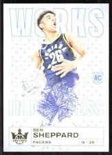 2023-24 9049C Panini Court Kings Works in Progress Ben Sheppard Rookie Indiana
