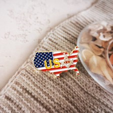 Masonic Lapel Pins Badge Mason Freemason USA State Flag Map USA Flag Map 