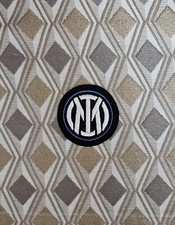 TOPPA PATCH STEMMA INTER CALCIO RICAMATA TERMOADESIVA E DA CUCIRE Diametro 5,5cm