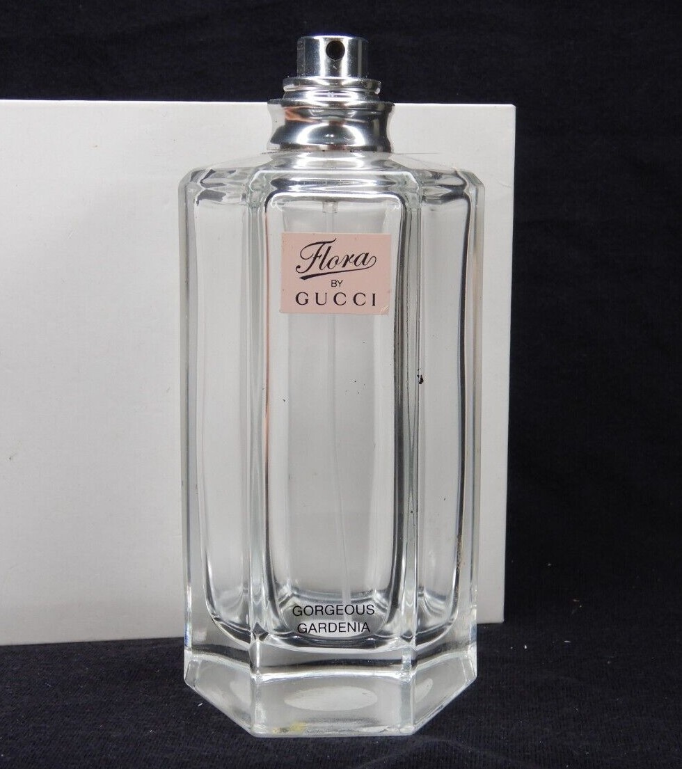 EMPTY PERFUME BOTTLE Gucci Flora Gorgeous Gardenia EDT 3.3oz