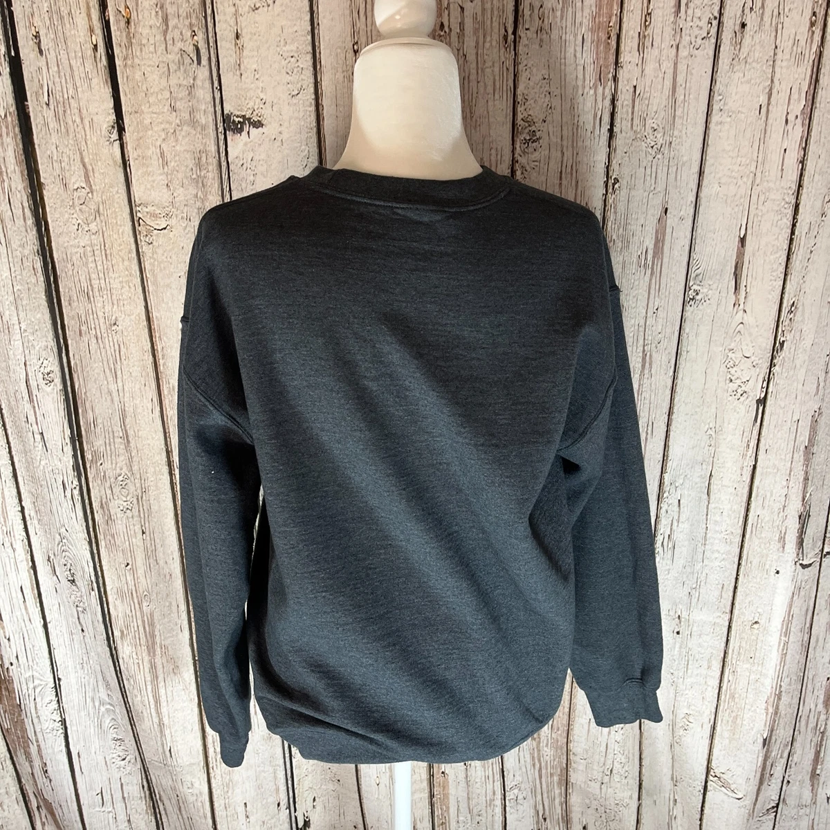 Iowa Strong Womenu0026#039;s Gray Crewneck Long Sleeve Pullover Sweat Shirt  Size Medium | eBay