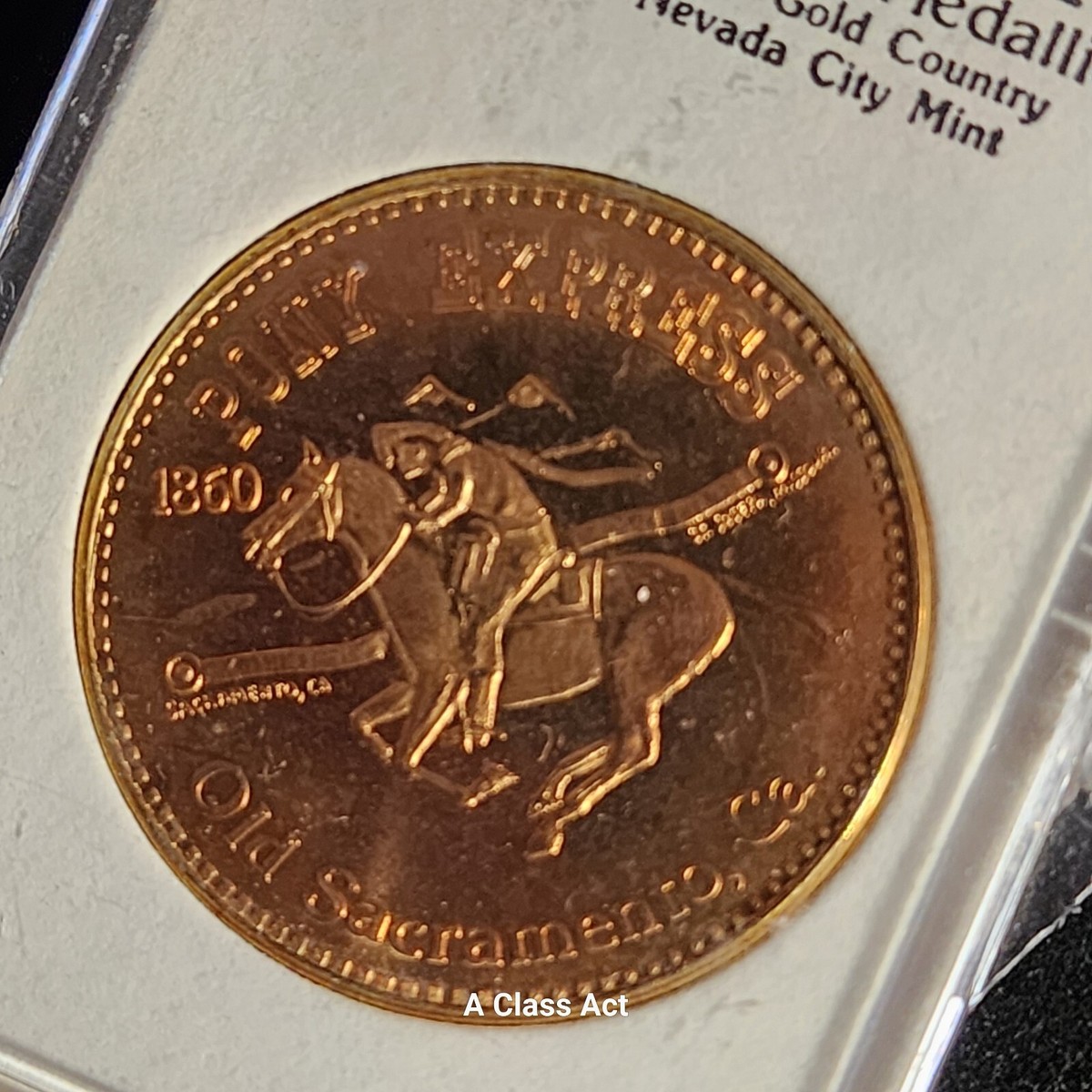 Old Sacramento Mint, Pony Express Medallion. Coin B198 | eBay