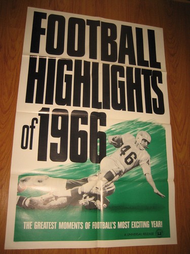 Football Highlights of 1966 Original 1sh Movie Poster 