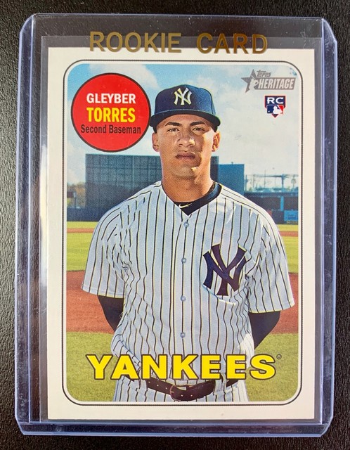 2018 Topps Heritage GLEYBER TORRES Rookie High Number SP RC Card 603 
