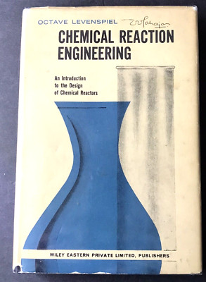 1969 Chemical Reaction Engineering Hardcover by Octave Levenspiel, Pre-Owned