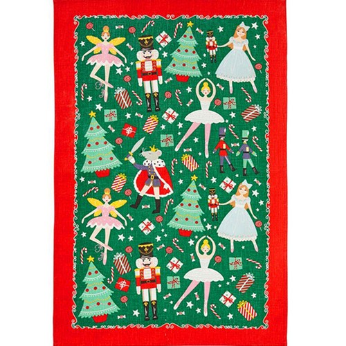 Ulster Weavers Nutcracker Ballet Christmas 100 Cotton Tea Towel 29" x