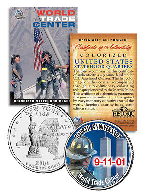 4th Anniversary * World Trade Center 9/11 U.S. MINT New York State