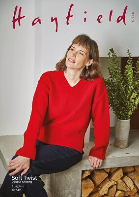 Sirdar Knitting Pattern - Hayfield Soft Twist DK, Sweater 10336