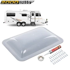 RV Skylight Cover Exterior Semi-Transparent For Camper Food Truck 17.8" X 25.8"