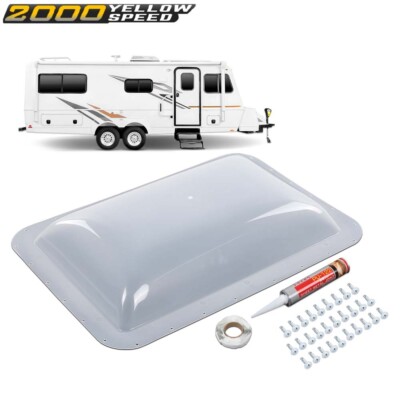 RV Skylight Cover Exterior Semi-Transparent For Camper Food Truck 17.8'' X 25.8''