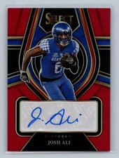 2022 Panini Select Draft Picks #RS-JAL Josh Ali Rookie Signatures Red Prizm