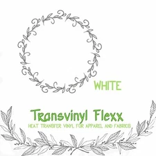 Heat Transfer Vinyl HTV Iron on WHITE  15" x 15 feet Roll -T-shirt Vinyl, FRESH