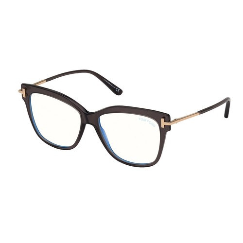 Tom Ford Women Eyeglasses Gold Blue Block Square FT6048-B  display picture 3