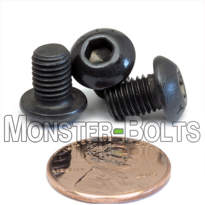 #ad 1 4 28 Button Head Socket Cap Screws Alloy Steel w Black Oxide US SAE Fine $8.20