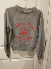 Arizona Jean Co L/S Juniors Crewneck Graphic Sweatshirt Grey Size Small
