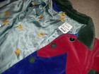 RARE Vintage MOSCHINO Cheap & Chic Whimsical Velvet Coat Applique flowers FUN! — photo 7