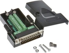DB25 Breakout Connector D-sub Breakout 25 Pin Connector with Nut Male Adapter