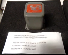 Collins Filament Transformer PH 672N173  See Specs in Photos Mfg Chicago Traf Co