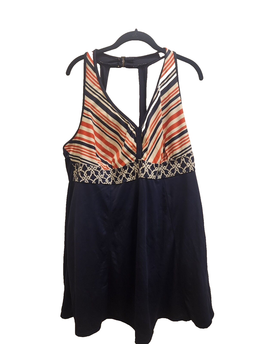 Swim 365 Womens Multicolor One Piece Swimsuit Swim Dress sz 24W 13-20 | eBay