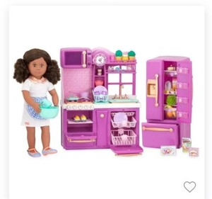 Our Generation Gourmet Girl  Doll  Kitchen  Set  for American  