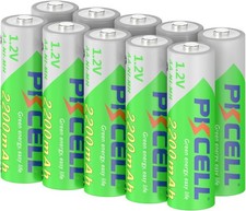 Lot AA Rechargeable Double A Ni-MH Batteries 1.2V 2200mAh for Flashlight Camera