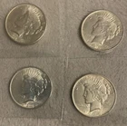 1923-P PEACE DOLLARS ((lot of four (4)))  (xf-au-bu)