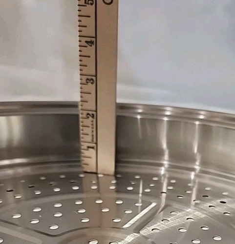 CURTIS STONE VAPORIERA VASSOIO ACCIAIO INOX *ADATTO* 12 IN PADELLA MULTIUSO CON COPERCHIO - Foto 6 di 13