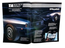 1983 BF Goodrich T/A Radials 2-Page Print Ad Audi Style European Car Uncut