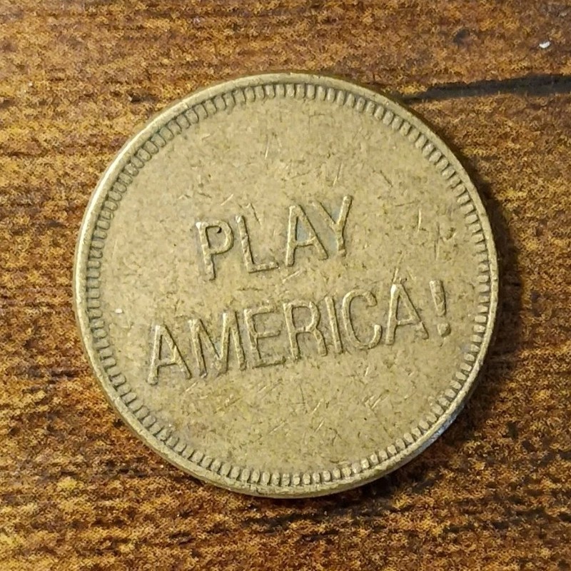 Play America! Arcade Token Coins Lot No Cash Value Game Room Amusement Token(s)