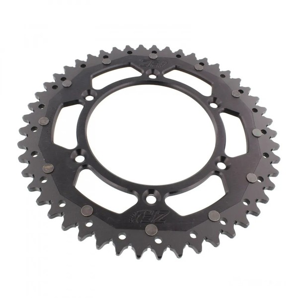 Kettenrad Alu Schwarz 49-ZäHne 520-Teilung FüR Ktm Exc 520 Racing Bj. 2000-2002-image