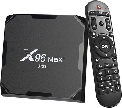 Android 11.0 TV Box X96 Max Plus Ultra Amlogic S905X4 4GB 32GB 2.4G 5G Schwarz