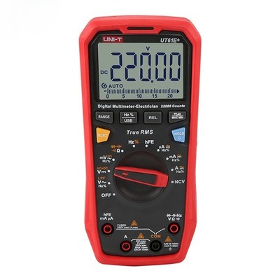 UNI-T TRUE RMS Digital Multimeter AC DC Amp Voltmeter LPF Cap Freq Tester UT61E+