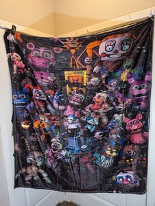 Five Nights At Freddy’s Soft Flannel Blanket – 50"x40", Cozy Throw For Fans