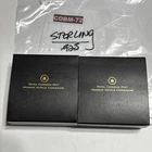 Lot of 2 Royal Canadian Mint 2007 BU Sterling Silver Canadian Dollars COBM-72