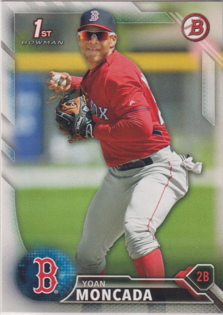 2016 1st Bowman Yoan Moncada Boston Red Sox Chicago Whitesox rc rookie Prospect
