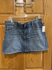 GAP Women s Denim Mini Skirt NWT Dark Wash Size 32/14